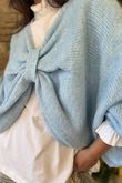 Big Softie Batwing Or Butterfly Knit Baby Blue